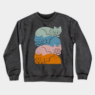 Four Cat Pile Crewneck Sweatshirt
